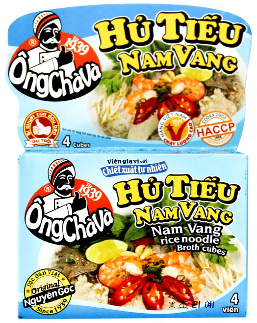 월드푸드 베트남 옹차바 쌀국수 큐브 후티우남방 육수 스톡 HU TIEU NAM VANG, 1개, 75g