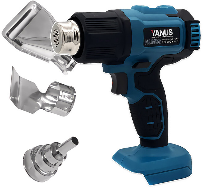 야누스 HLM55 18V 마끼다 호환 무선 열풍기 충전 전동 히팅건 온도조절 산업용 드라이기 노즐 히팅기 베어툴, 1개