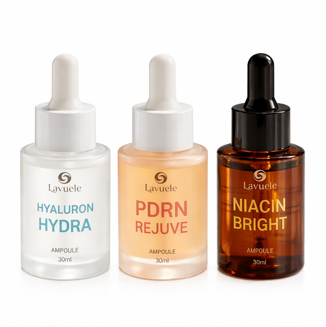 라뷰엘 시그니처 루틴 앰플 PDRN 나이아신 히알루론산 3종세트, 1개, 90ml