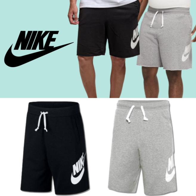 [100%정품/빠른출고] 나이키 NSW 프렌치테리 알럼니 쇼츠 남녀공용 운동용 반바지 트레이닝바지 츄리닝반바지