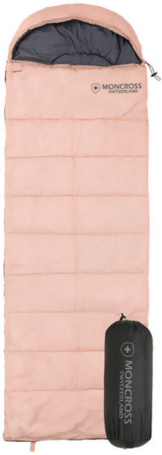 몽크로스 라보 사계절 캠핑 침낭 머미형, 핑크, 1개