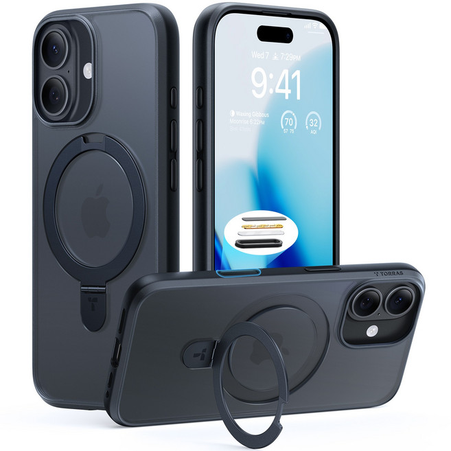 토라스 초강력 마그네틱 맥세이프 링스탠드 휴대폰 케이스 Ostand Q1 가디언