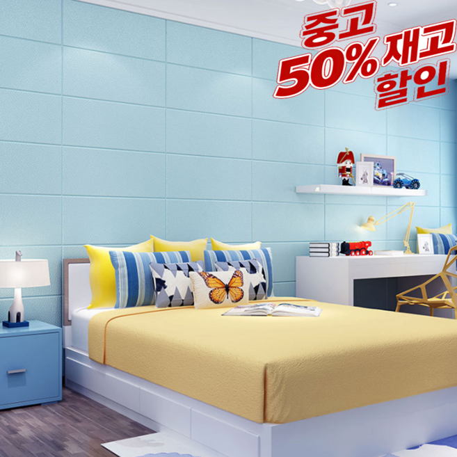시스슈 접착식 3D 벽돌 벽지 방음 단열 곰팡이방지 시트지벽지 인테리어 시트지 이음새없는 벽지 70*70cm, BX004, 12개