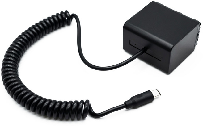 체리스팟 TYPE-C 더미배터리 외부전원 공급 배터리 소니 캐논 니콘 호환 NP-FV/FV70, 1개, NP-FV/FV70 더미배터리