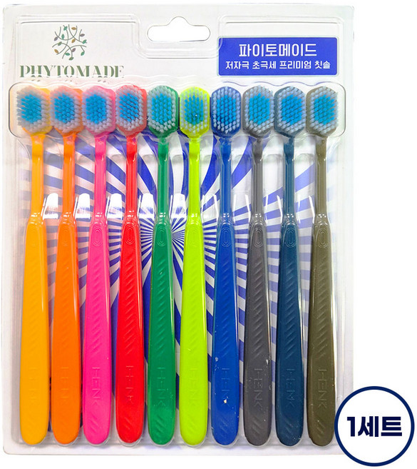 파이토메이드 HENK 시린이 케어 저자극 초극세 프리미엄 칫솔, 10개입, 1개