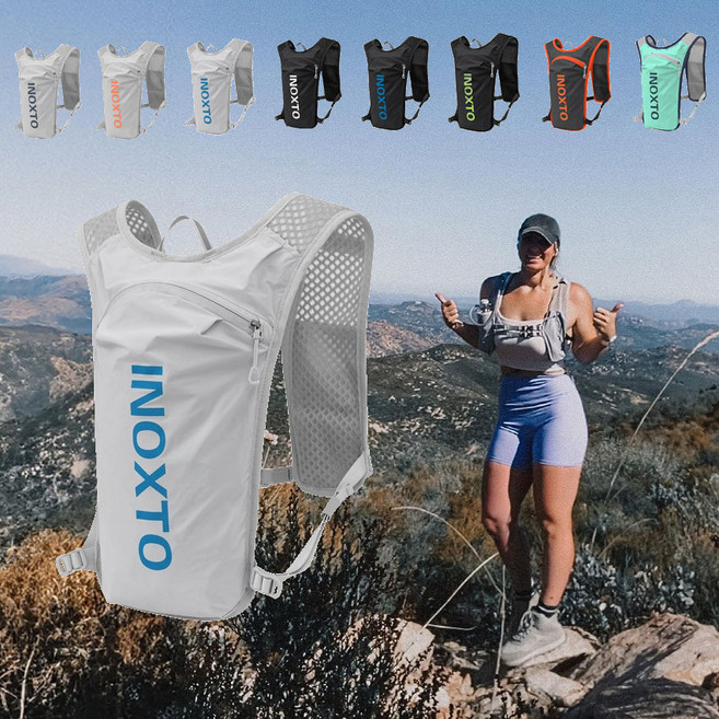 비르피츠 150g 초경량 트레일 러닝백 베스트, 그레이 블루 (Free)