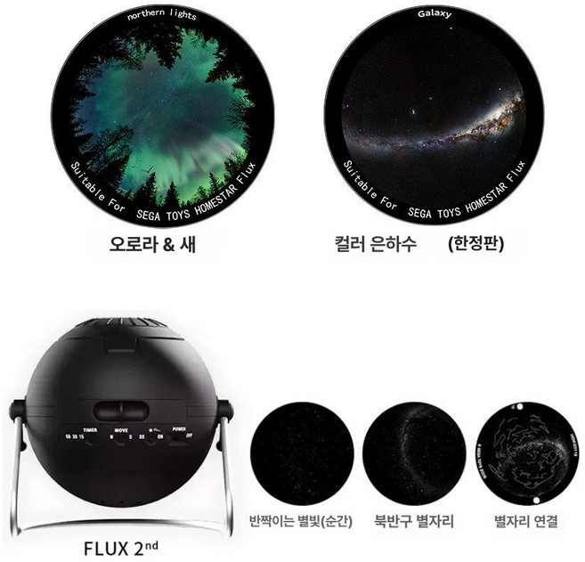 SEGA FLUX2 별빛 투사기 별빛투사기 삼성프리스타일 홈시어터 별빛프로젝터 방꾸미기, FLUX2 표준판 오로라 은하