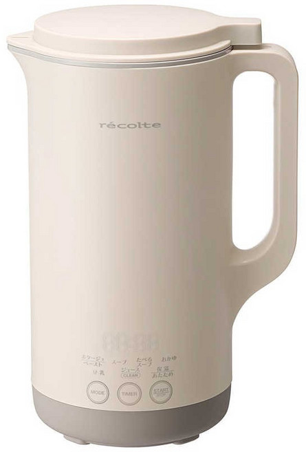 recolte 自動調理鍋 大容量 料理機 湯鍋 豆漿機, RSY-3(W) 奶油白