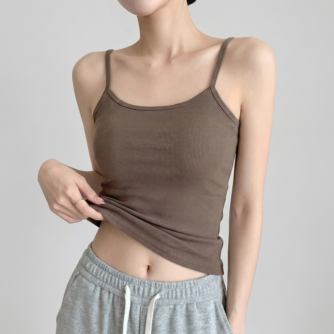 제너럴에이 골지 끈나시 이너 나시티 스판 민소매