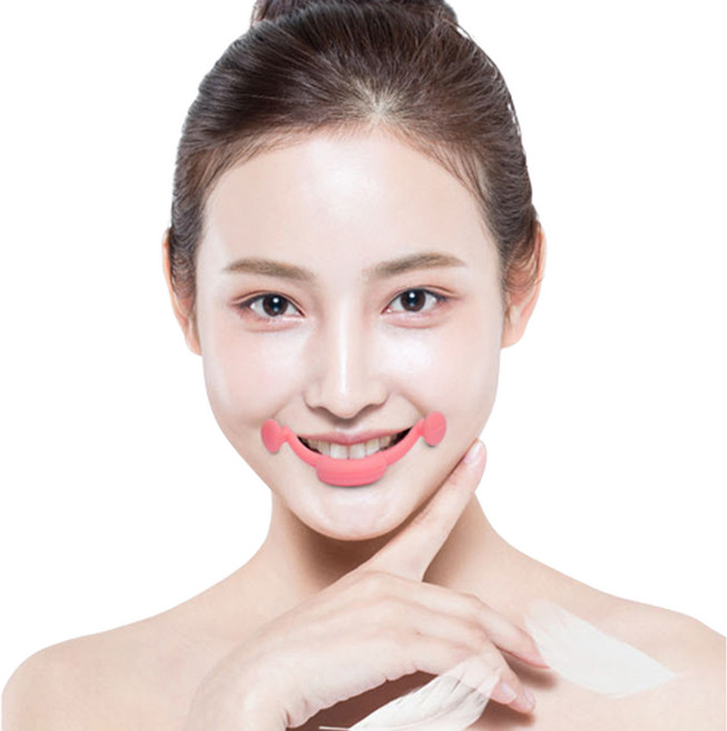 입꼬리 교정기 입매 교정 웃음 웃는 얼굴 올리기 올리는 기구 미소 연습, 브라운, 1개