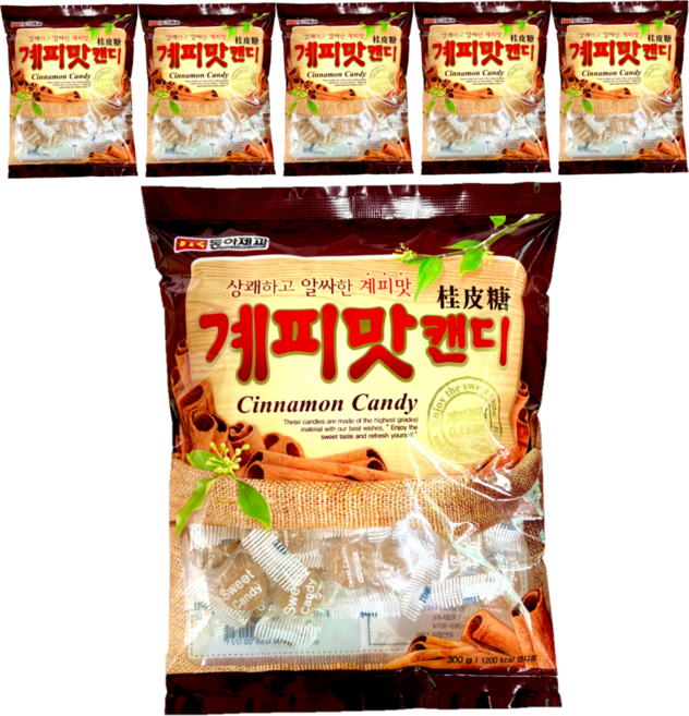 동아제과 계피맛캔디, 300g, 6개