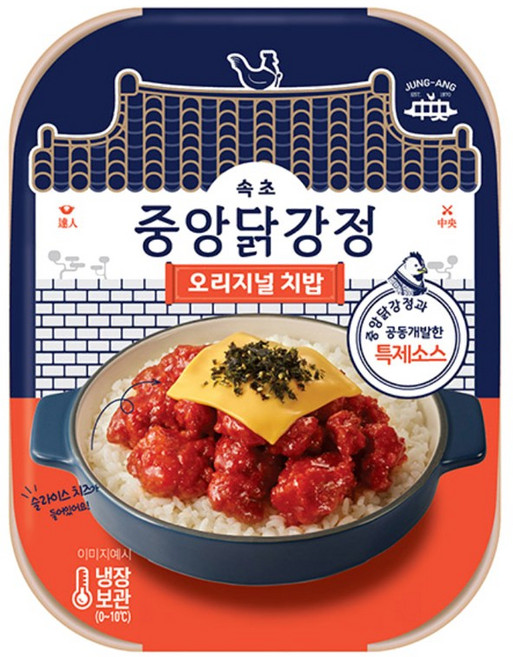 속초 중앙닭강정 오리지널 치밥, 4개, 350g