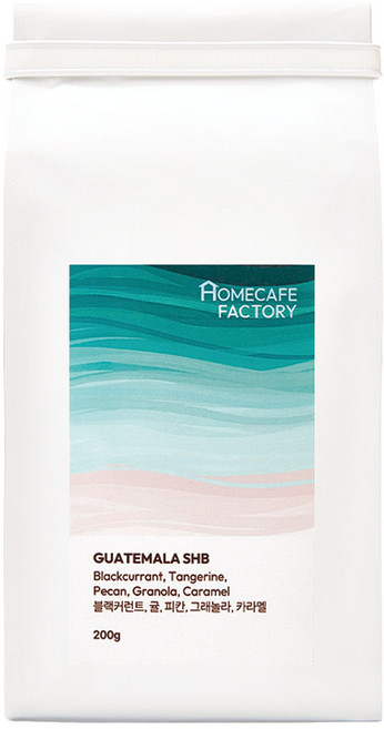 홈카페 팩토리 과테말라 SHB 초콜렛 원두 커피, 홀빈(분쇄안함), 200g, 1개