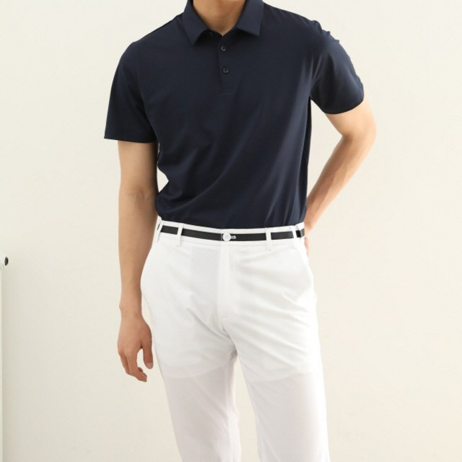 베러투데이 남성 골프웨어 비즈니스 캐주얼 솔리드 기능성 반팔 티셔츠