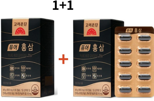 고려은단 퓨어 홍삼, 60정, 2개 - 쿠팡