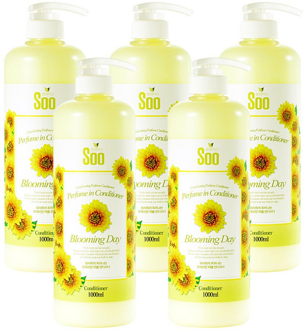 [청정미인] 수 퍼퓸인 블루밍데이 린스, 1L, 5개