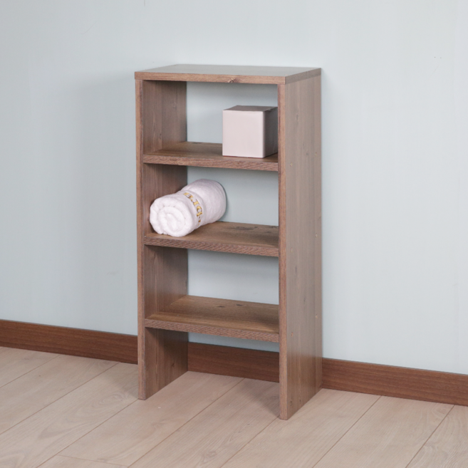 양지가구 양발이선반 4단310 조립형 다용도 수납 받침 책장 잡지 전면 소품진열 인테리어 피규어 주문제작, 옹이, 1개