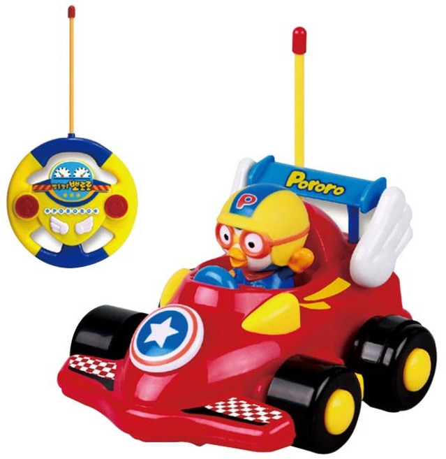 뽀로로 RC 레이싱카 완구, 혼합컬러, 1개