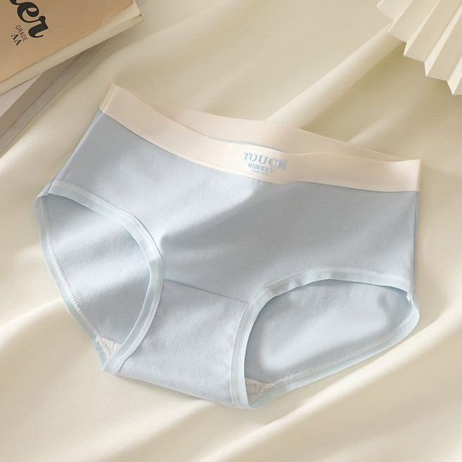 純棉中腰內褲 女士全棉三角內褲 少女內褲