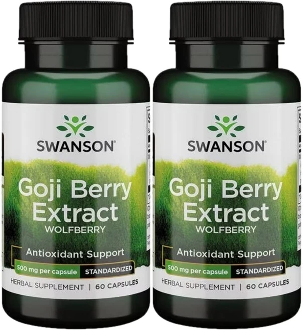 스완슨 구기자 열매 추출물 울프베리 500mg, 2, 2팩, 60정 - 쿠팡