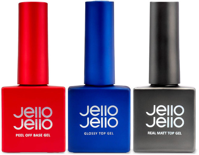 젤로젤로 베이직 3종 세트 필오프 베이스 매트탑젤 논와이프 글로시탑젤, 1개, 10g, 픽서 3종세트