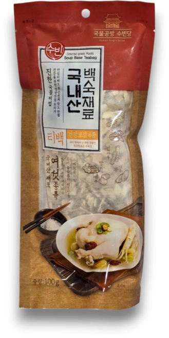 백숙재료 티백, 100g, 1개