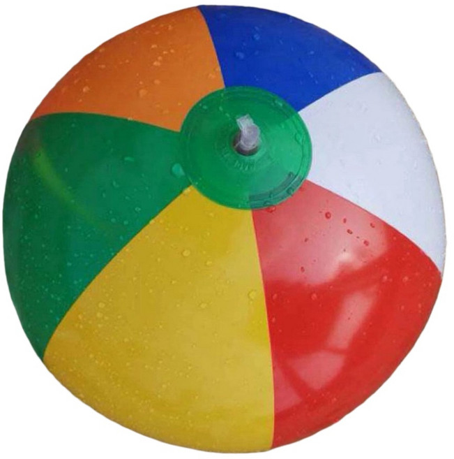 兒童夏季沙灘球 充氣戲水玩具, 40公分彩色球, 1個, 40cm