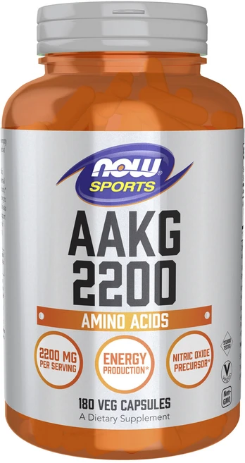 나우푸드 AAKG 2200 아미노 애시드 베지 캡슐, 나우푸드 스포츠 AAKG 2200 아미노산 캡슐 180, 1개 - 쿠팡