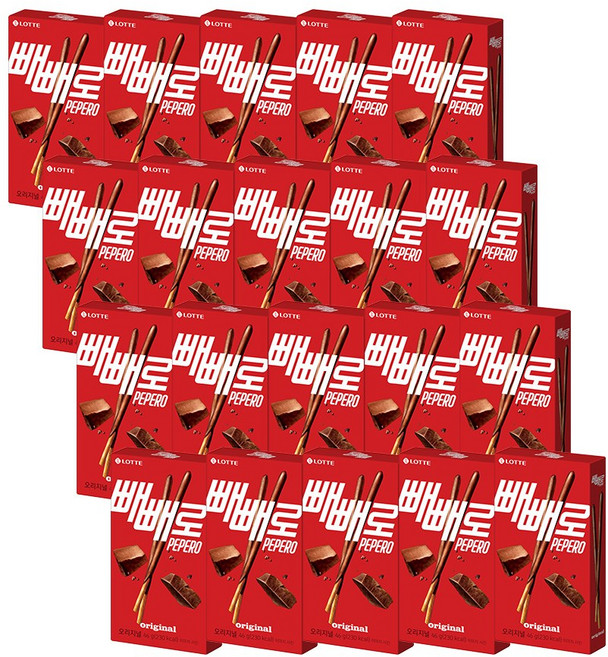 롯데제과 오리지널 빼빼로, 46g, 20개