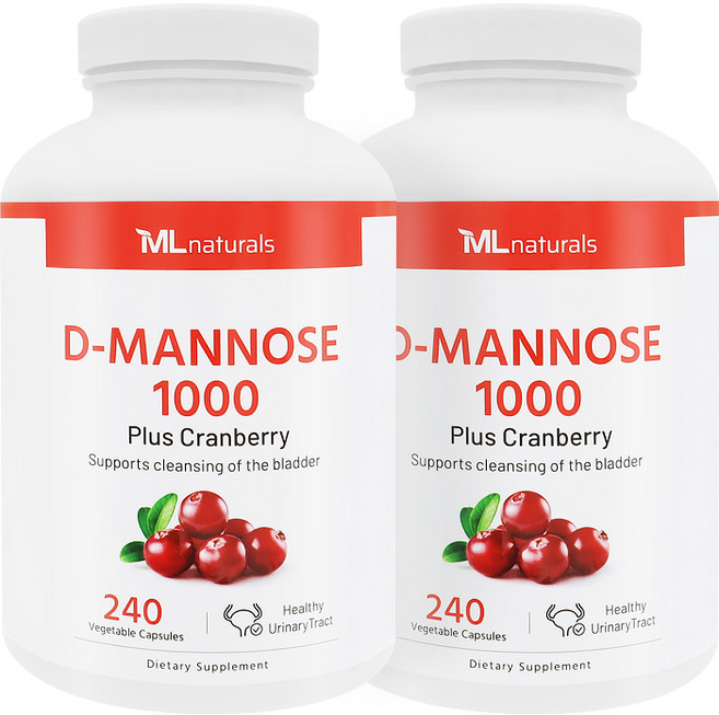 2병 마이라이프 내추럴스 D-마노스 디마노스 크랜베리 240정, 2개