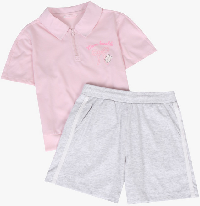 [로엠걸즈] 아스킨 반집업 세트 RGSM2543C_GSA