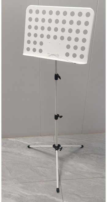 中譜架 樂譜架 譜架 DM架 菜單架 樂器架 學生用折疊升降譜台 鋼琴 小提琴通用 中學生適用, 1個, 白色(一般支架), 白色
