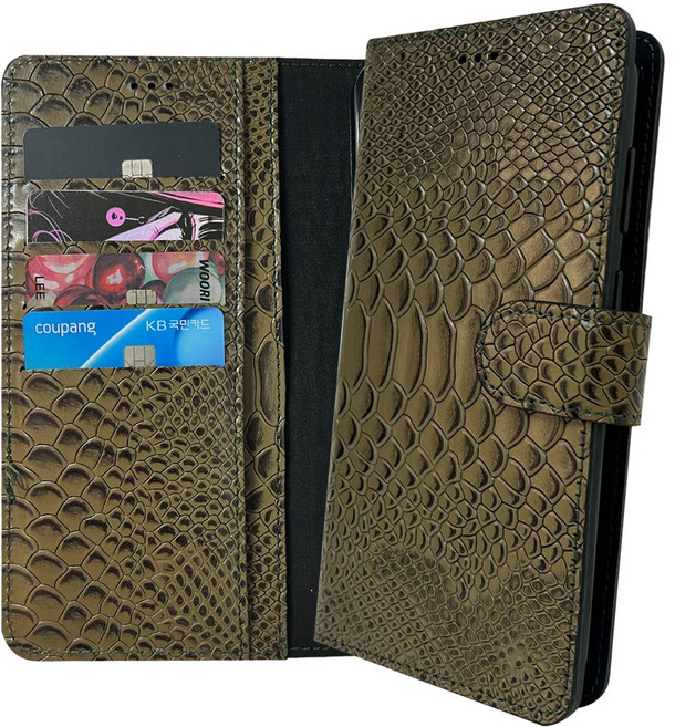 갤럭시A32 쏠 크로커 천연 소가죽 카드 지갑 다이어리 케이스