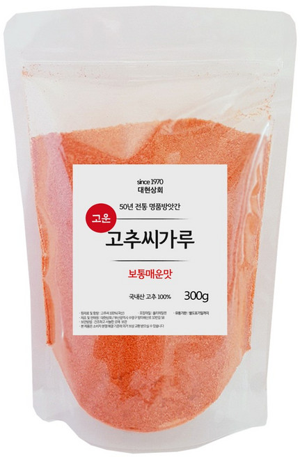 50년전통대현상회 국산 고추씨가루 300g, 1개