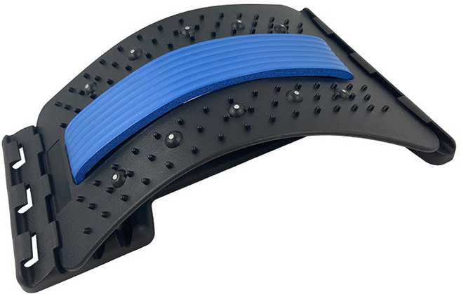 허리 척추 안마 지압 스트레칭 기구, 블루, 1개