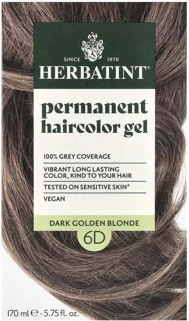 Herbatint 영구 염색 젤 6D 다크 골든 블론드 170ml(5.75fl oz), Herbatint영구염색젤6D다크골든블론드170ml57, 1개 - 쿠팡