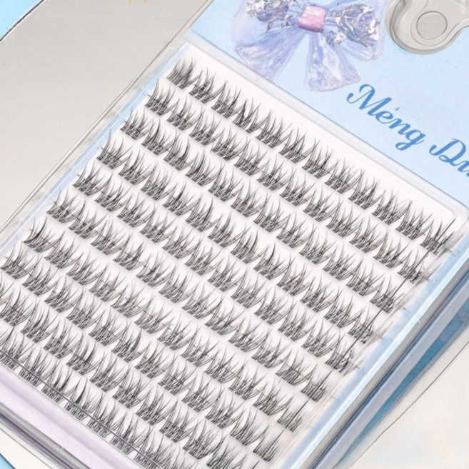 120pcs 피쉬 테일 클러스터 속눈썹 자연 긴 고양이 만화 스타일 푹신한 확장 적용 재사용 가능, 01 C