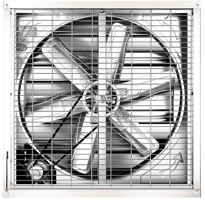 대형 환풍기 셔터형 환기 산업용 강풍기 덕트 음압 축사 환기팬 주방 한일전기 팬 고기집, 400x400형 B