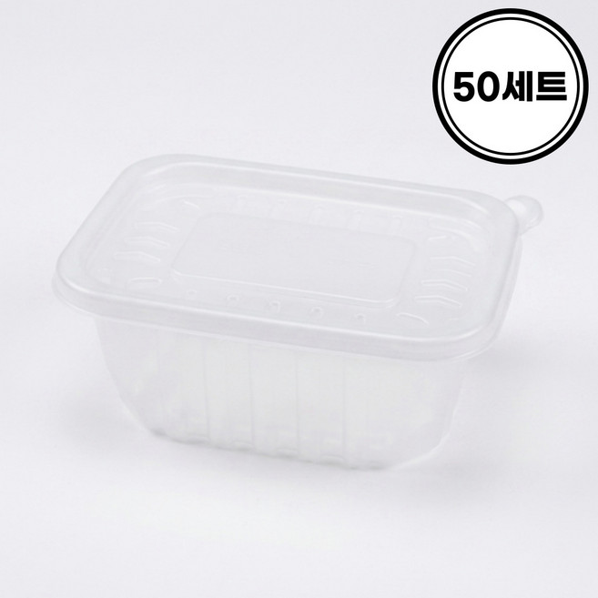 1회용 죽통 사각 죽용기 일회용 밀폐 죽포장 용기 미니, 1세트, 50개