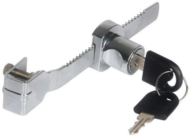 玻璃櫃門鎖 展示櫃鎖 推拉門鎖 防盜鎖, 1個