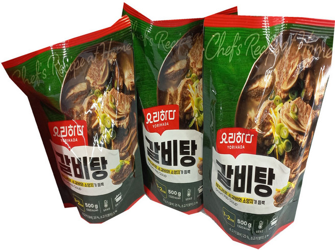 요리하다 갈비탕 아이스포장, 500g, 3개