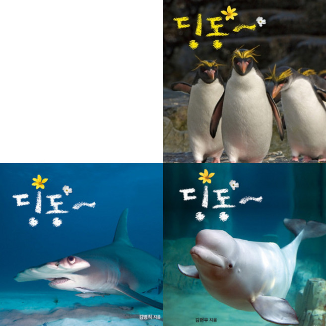 [지성사] 딩동 고래+상어+펭귄 도감 세트 (전3권) [따뜻한책방]