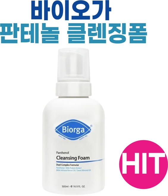 바이오가 판테놀 클렌징폼 레츄 해면 스펀지 포함, 500ml, 1세트 - 쿠팡