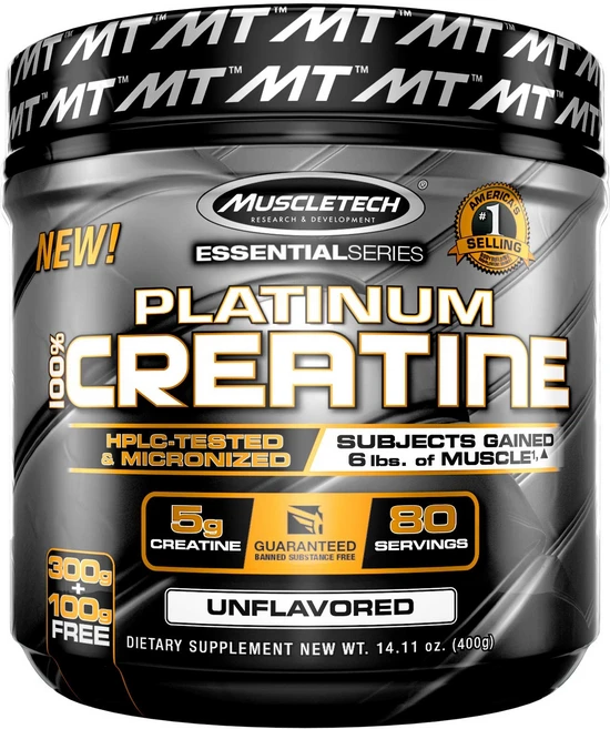 Muscletech Essential Series Platinum Creatine Powder 근육 텍 플래티넘 크레아틴 파우더, 1g, 1개 - 쿠팡