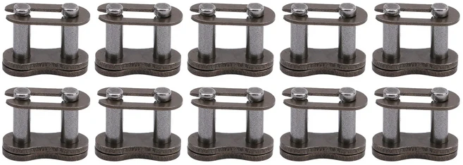 10pcs 25H 체인 마스터 링크 주철 고강도 커넥터 간편한 설치 연결, 01 회색