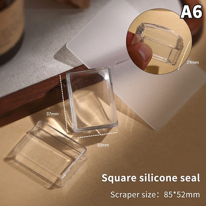 투명 실리콘 네일 아트 스탬핑 키트 프렌치 매니큐어 폴리쉬 스텐실 템플릿 스탬퍼 스크래퍼 완벽 DIY 전문, 01 China Mainland, 04 A6