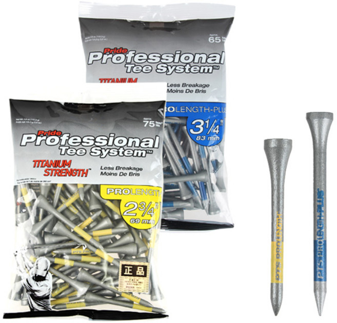 티타늄 스트렝스 단단한 대나무 골프티 (대용량팩), 69mm, 75개