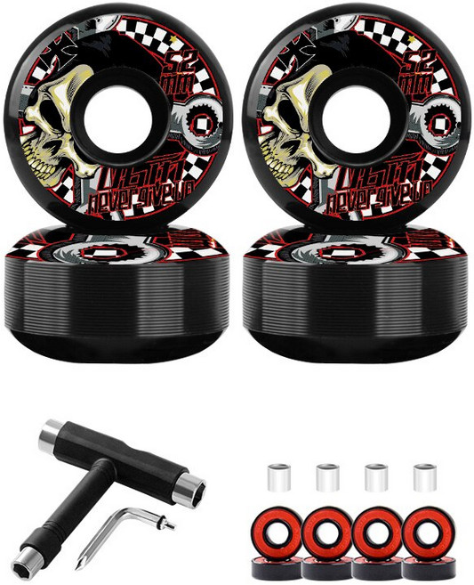 Skateboard Wheels Professional Action Hard Wheel Skateboard Combination Skateboard Bridge Full Set Of Accessories Combination, 004, 1개