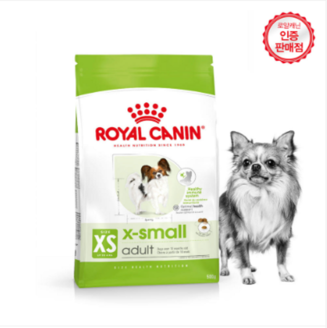 로얄캐닌 강아지 엑스스몰 어덜트 500g, 1개