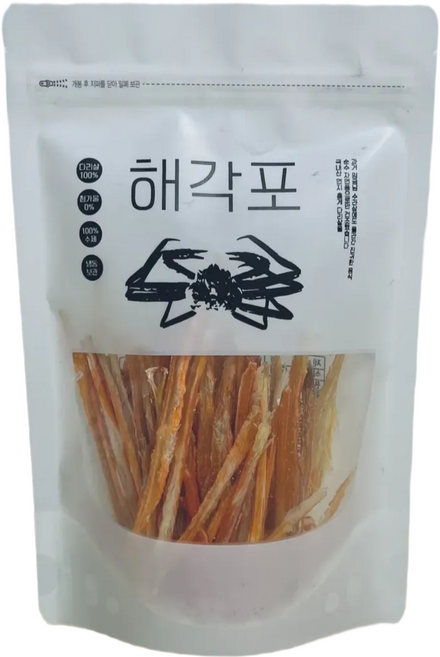 선주직송 포항 구룡포 붉은대게 홍게 다리 50g 술안주 홍게다리말린 껍질없는 순살 손질 해각포, 1개, 손질 순살 해각포 50g